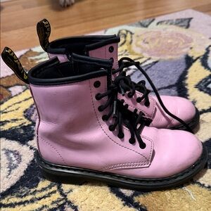 Dr. Martens Pink Lace-Up Boots